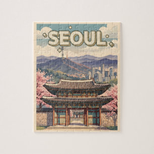 Seoul Südkorea – Kirschblüten & Skyline