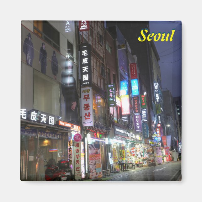 Seoul, Südkorea Magnet (Vorne)