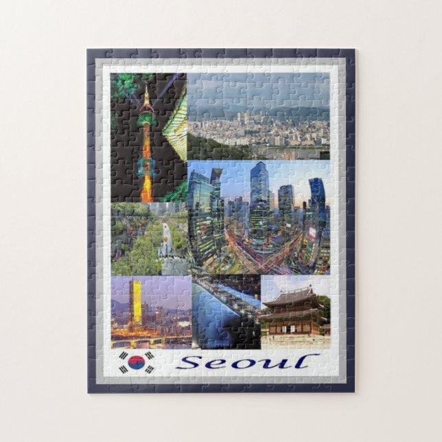 Seoul - Südkorea - Mosaik - (Vertikal)