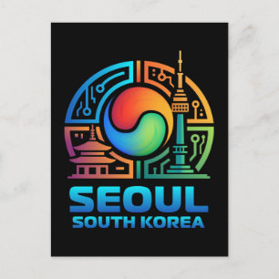 Seoul Südkorea Postkarte