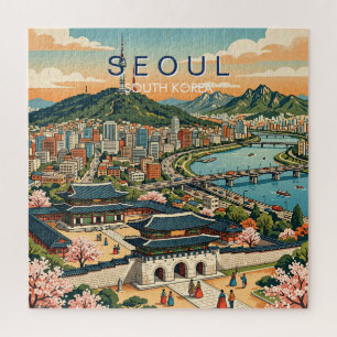 Seoul Südkorea Reise Kunst Vintage