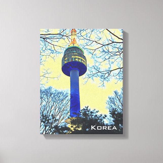 Seoul Tower Korea - Reisefotografie Leinwanddruck (Vorderseite)