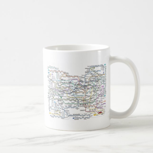 Seoul-Untergrundbahn-Karte Kaffeetasse (Rechts)