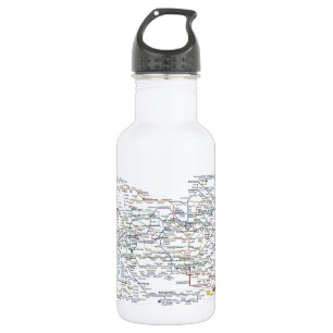 Seoul-Untergrundbahn-Karte Trinkflasche