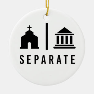 Separate Kirche und Staat Keramik Ornament
