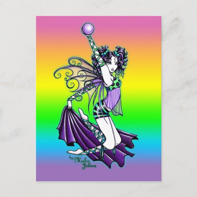 "Sepheria Niedlich Celestal Dancing Fairy" Postkar Postkarte (Vorderseite)