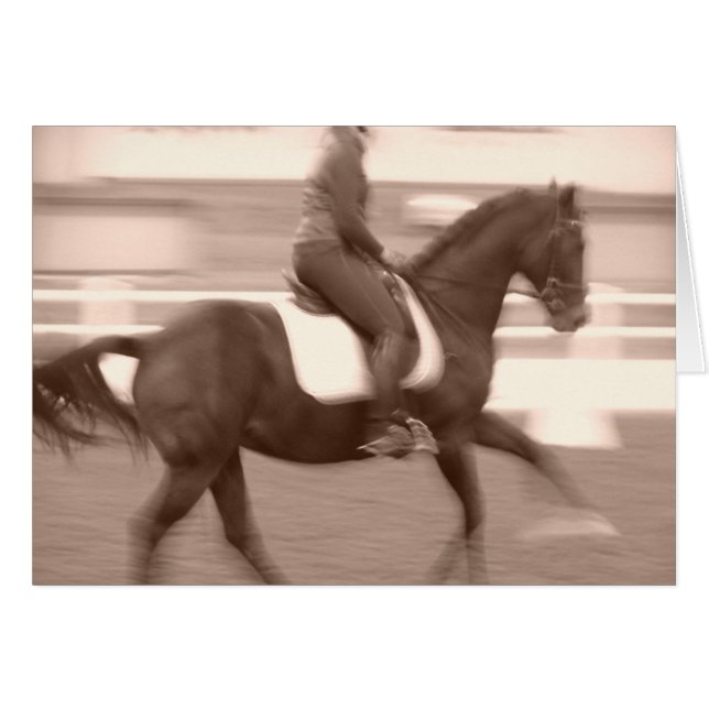 Sepia Abstrakt Dressage (Vorderseite (Horizontal))