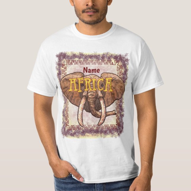 Sepia Africa Elephant T - Shirt (Vorderseite)