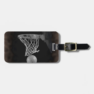 Sepia Basketball Gepäckanhänger