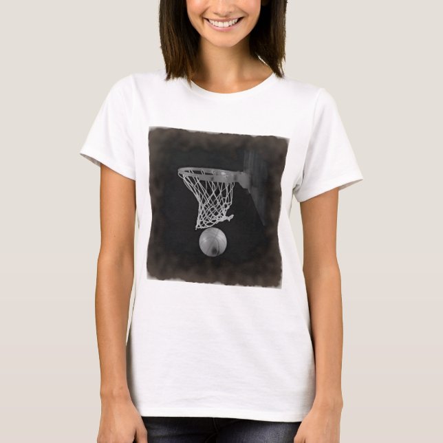 Sepia Basketball T-Shirt (Vorderseite)