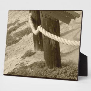 Sepia Beach Rope Foto Fotoplatte