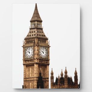Sepia Big Ben Tower Fotoplatte