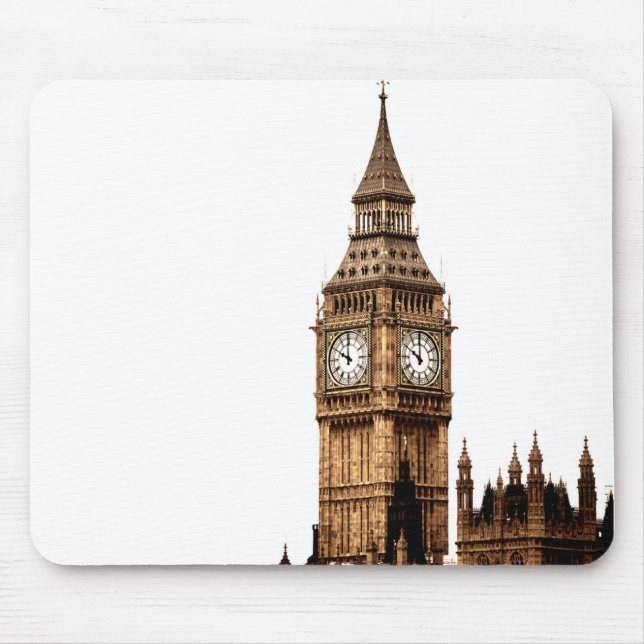 Sepia Big Ben Tower Mousepad (Vorne)