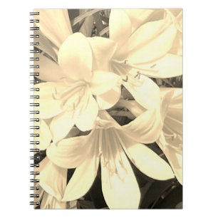 Sepia Blooms Notizblock