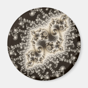 Sepia-Braune Qualle Magnet