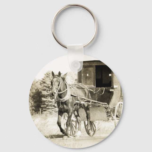 Sepia Buggy Schlüsselanhänger (Vorderseite)