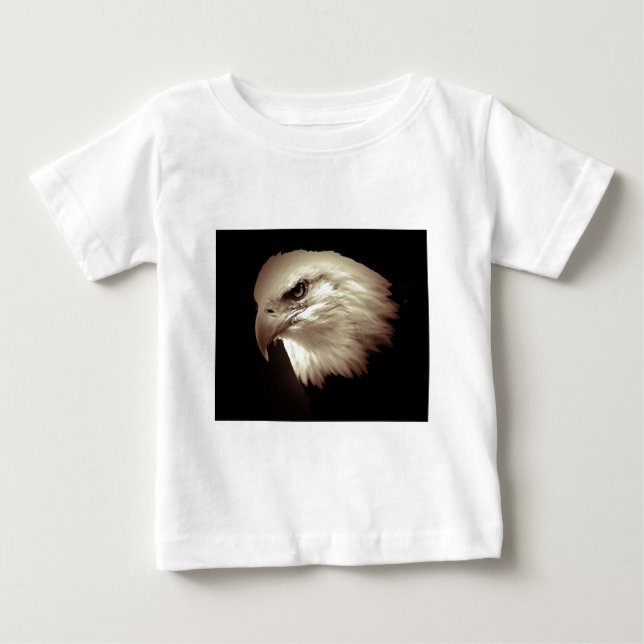 Sepia Color Bald Eagle Baby T-shirt (Vorderseite)