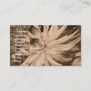 Sepia Dahlia Carte de visite de la photographie