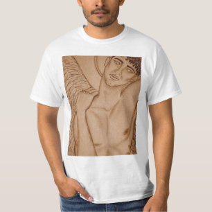 Sepia-Engels-Wert-T-Shirt T-Shirt