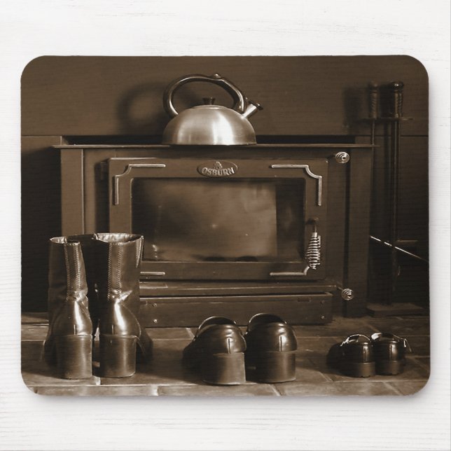 Sepia-Farbschwestern Mousepad (Vorne)