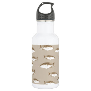 Sepia-Fisch Edelstahlflasche