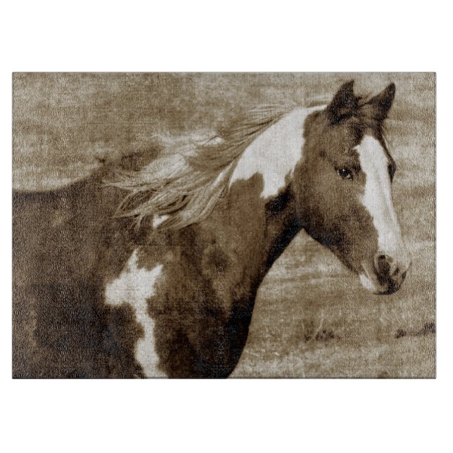 Sepia Flashy Schneidebrett (Vorderseite)