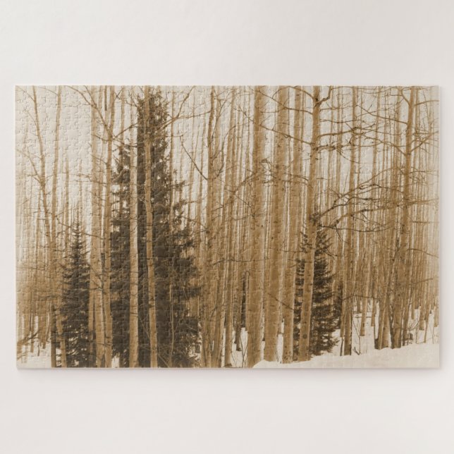 Sepia Forest Maze - 20x30 - 1014 Stück (Horizontal)