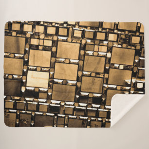 Sepia-Geometrie-Spiegel Sherpadecke