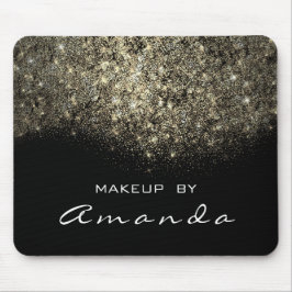 Sepia Gold Funkelnd Glitzer Branding Beauty Mousepad