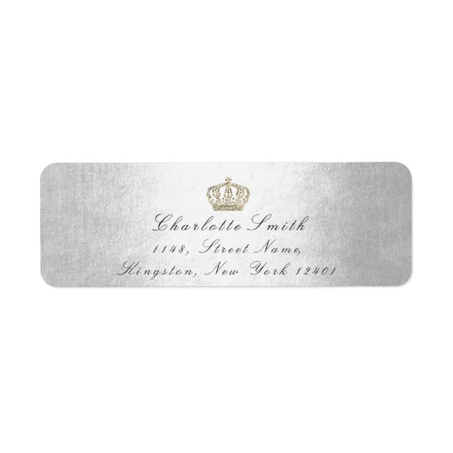 Sepia Gold Glitzer UAWG Crown Princess Bridal Gray (Vorne)
