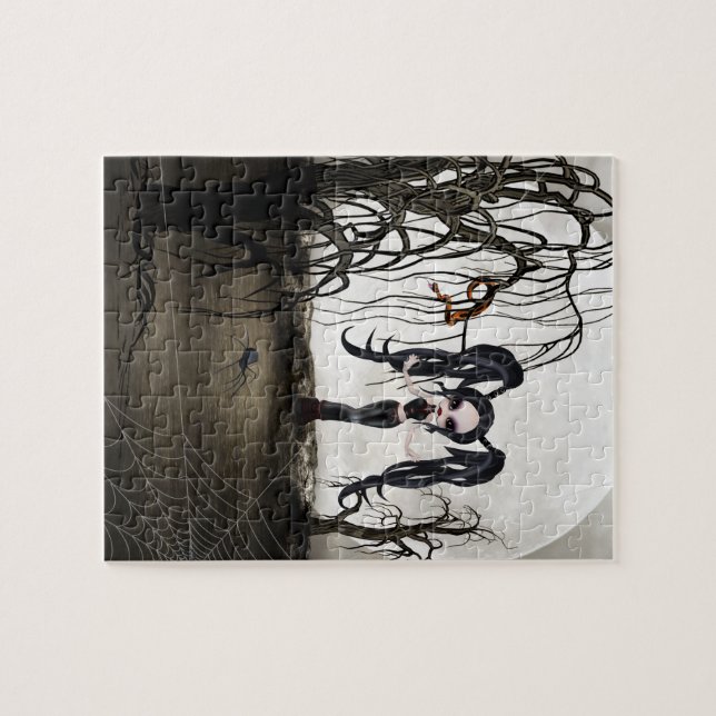 Sepia Goth Girl (Horizontal)