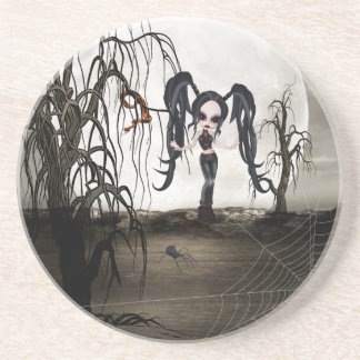 Sepia Goth Girl Untersetzer