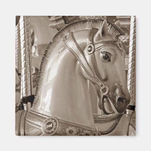 Sepia Horse Magnet