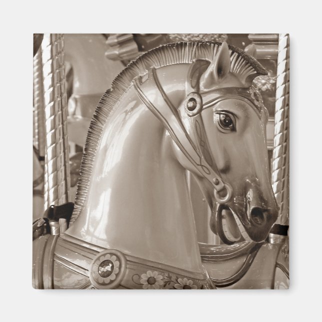Sepia Horse Magnet (Vorne)
