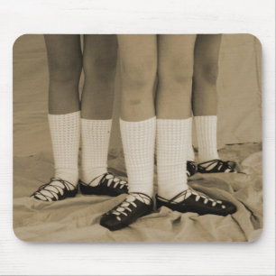Sepia-Iren tanzen weiche Schuhe Mousepad