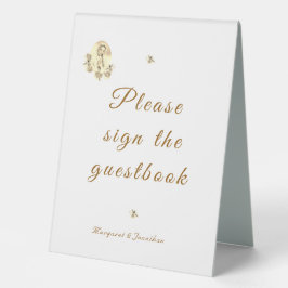 Sepia Jungfrau Mary Wedeption Tischaufsteller