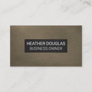 Sepia Leather Background Visitenkarte