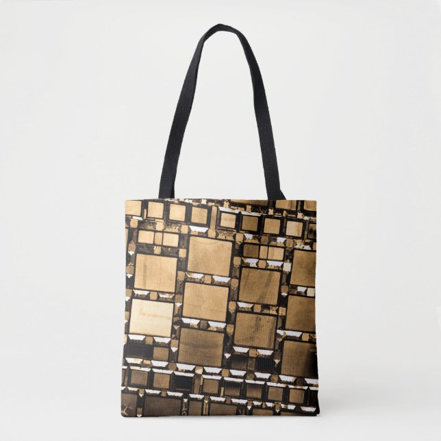 Sepia Mirror Pattern Tasche (Vorderseite)