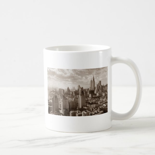 Sepia New York City Kaffeetasse (Rechts)