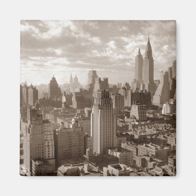 Sepia New York City Magnet (Vorne)