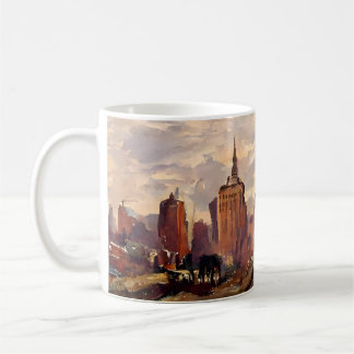 Sepia NYC Skyline Pastoral Mug