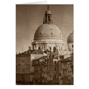 Sepia Paper Effect Venice Grand Canal