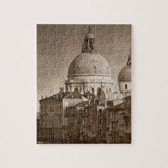 Sepia Paper Effect Venice Grand Canal (Vertikal)