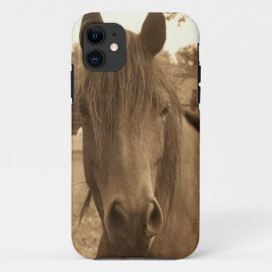Sepia-Pferd Case-Mate iPhone Hülle