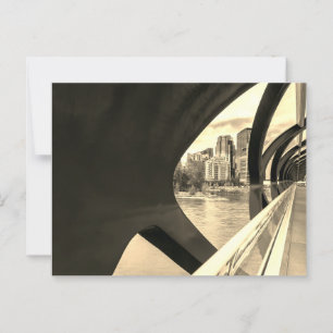 Sepia schärfte das Stadtbild Calgary durch die Fri Postkarte