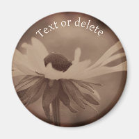 Sepia Schwarzäugige Susanne-Blume Personalisiert