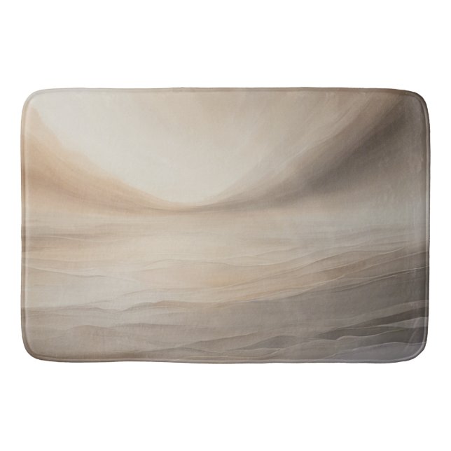 Sepia Serenity: ruhige Töne Badematte (Vorderseite)