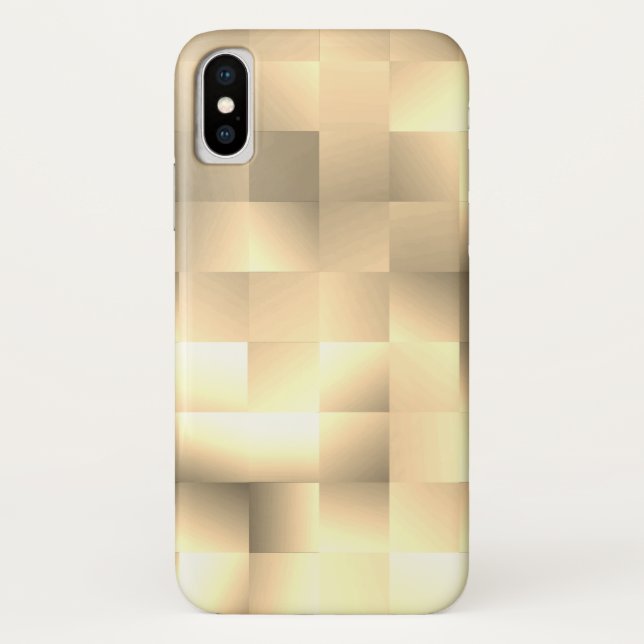 Sepia Tones in Square Pattern Case-Mate iPhone Hülle (Rückseite)