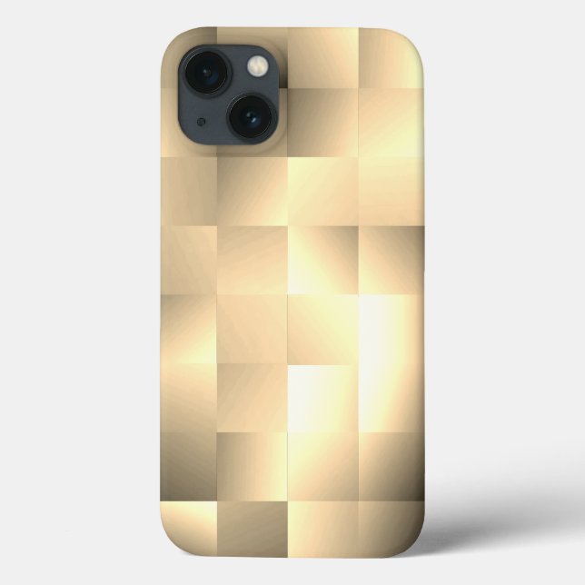 Sepia Tones in Square Pattern Case-Mate iPhone Hülle (Rückseite)