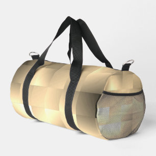 Sepia Tones in Square Pattern Duffle Bag